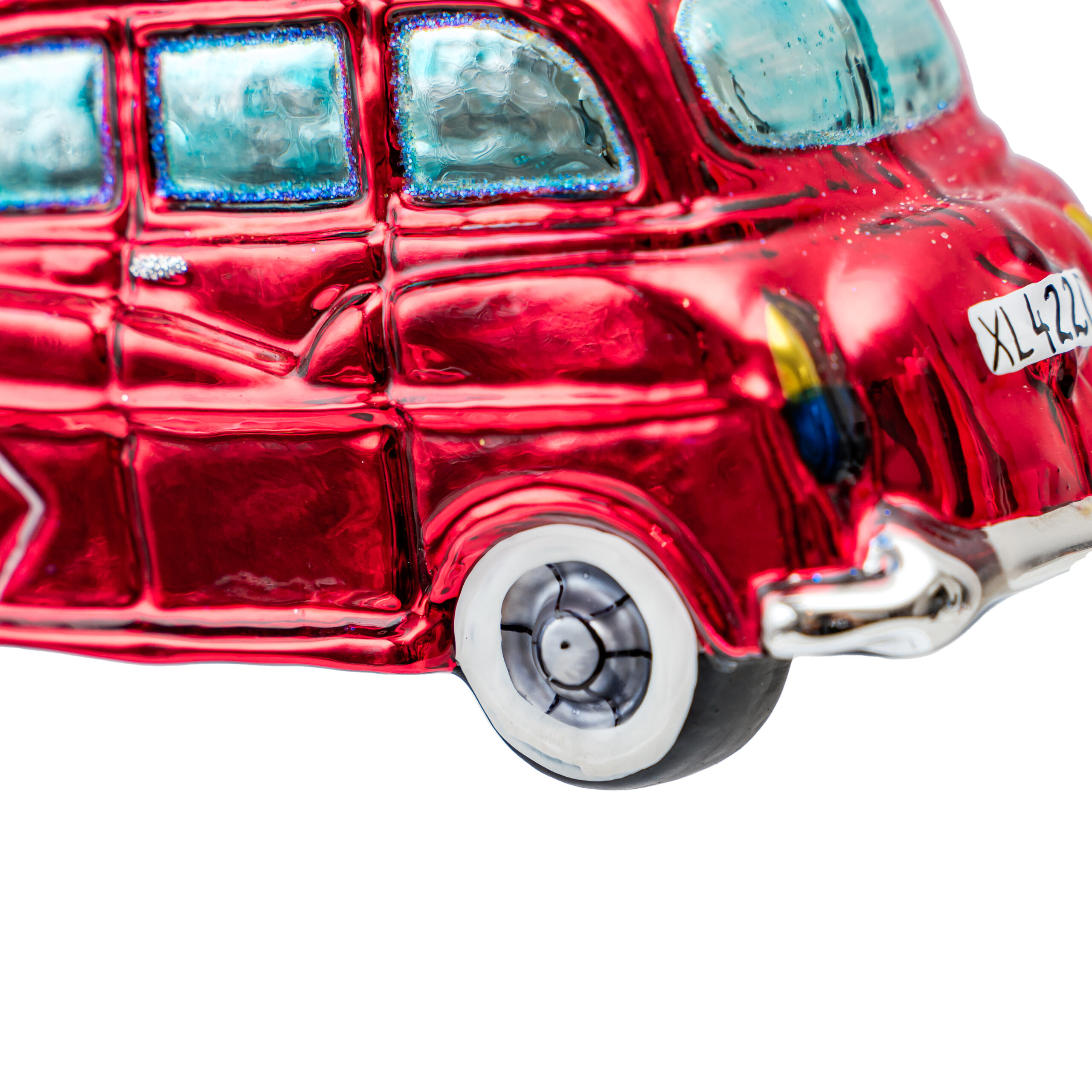 Ręcznie malowana bombka – Samochód Taxi Black Cab – Luxorna