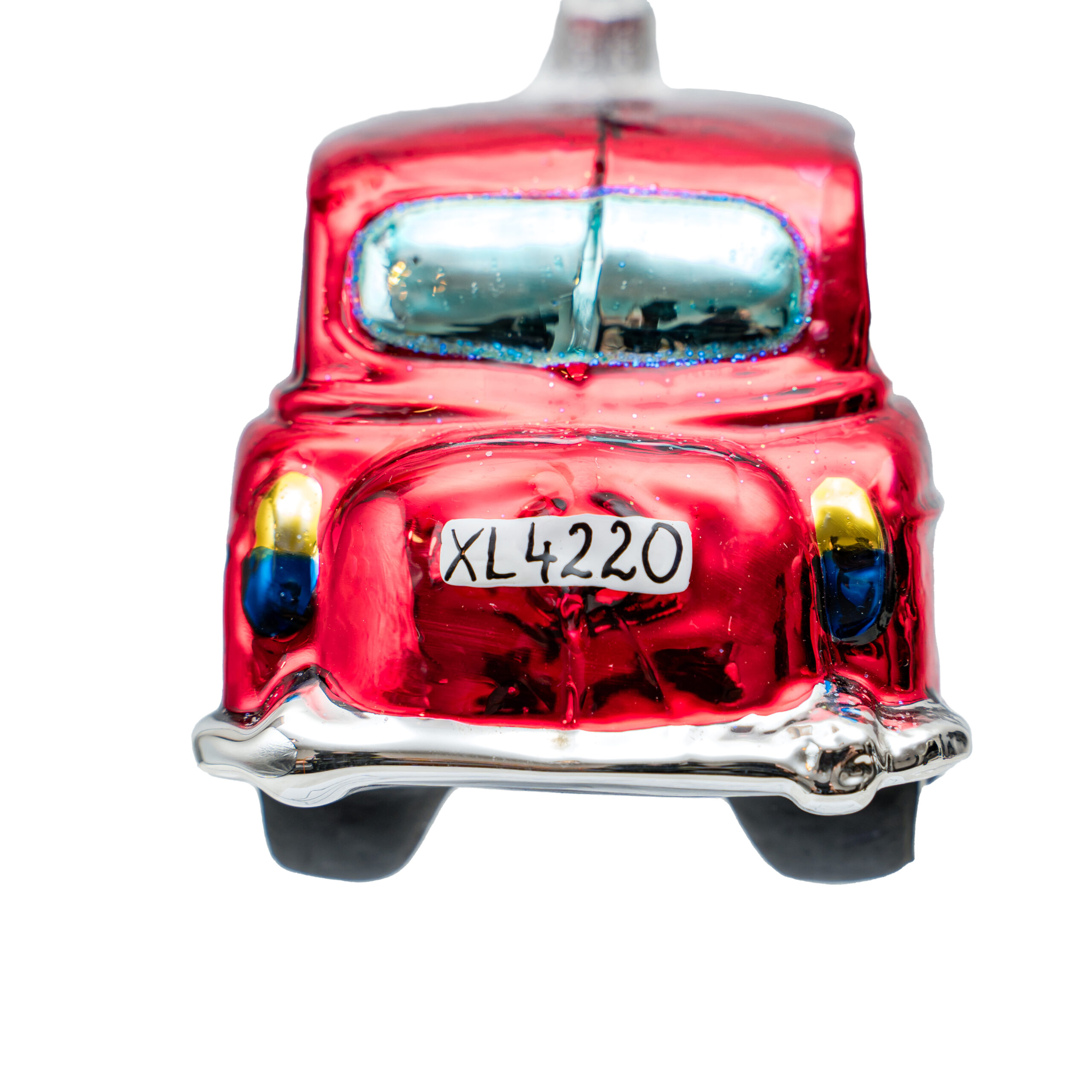 Ręcznie malowana bombka – Samochód Taxi Black Cab – Luxorna