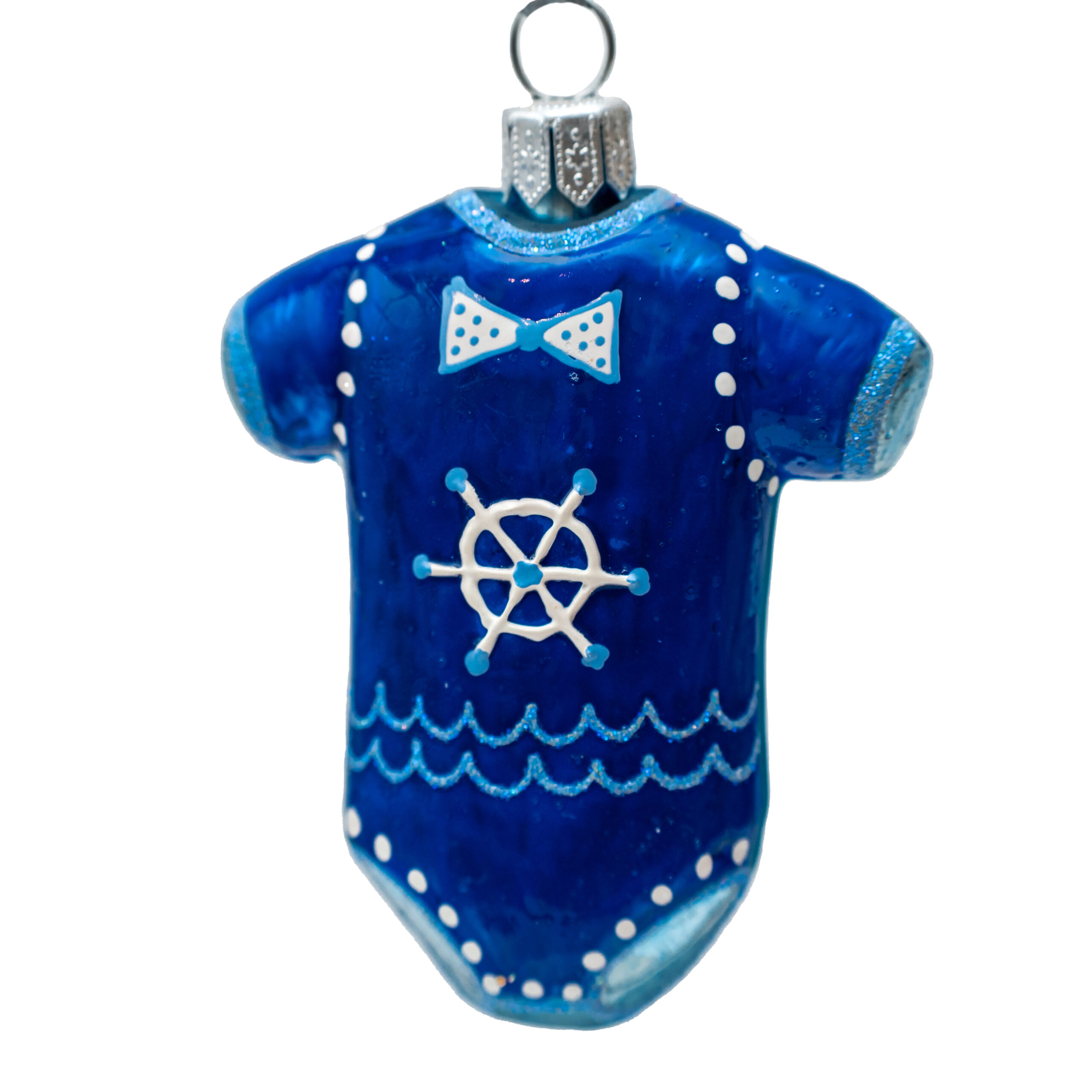 Ręcznie malowana bombka – Body szafirowe – Luxorna