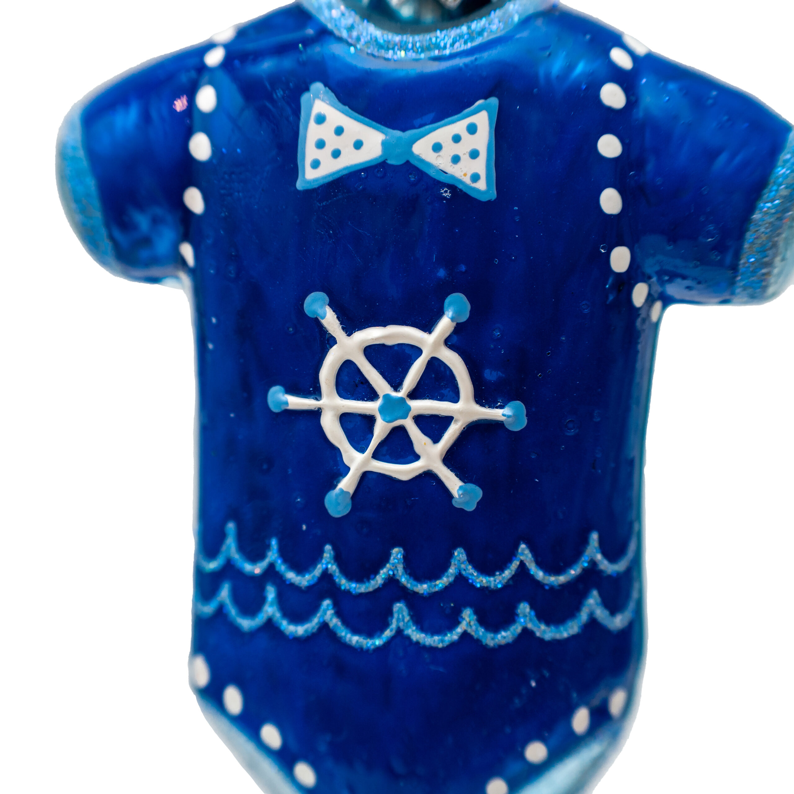 Ręcznie malowana bombka – Body szafirowe – Luxorna