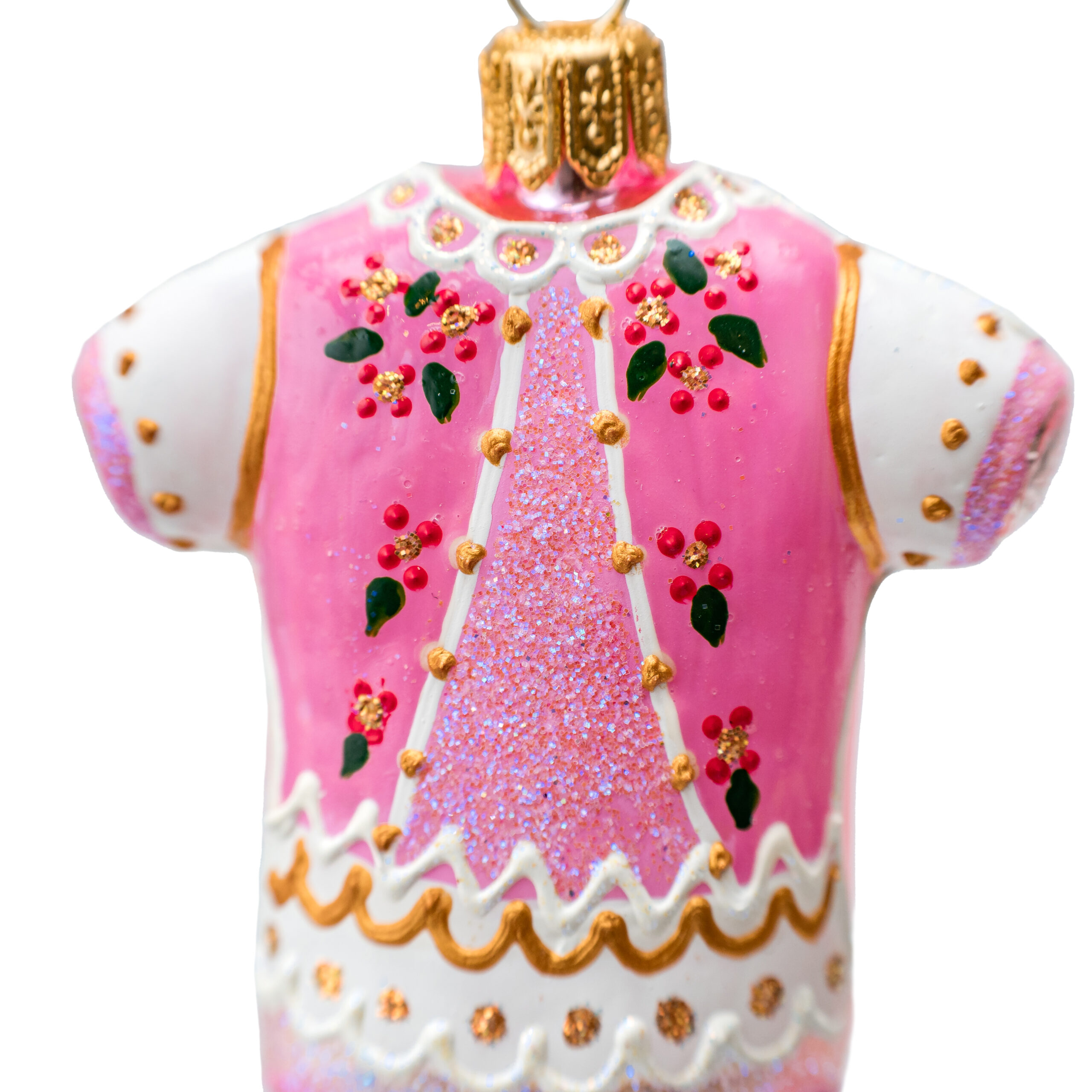 Ręcznie malowana bombka – Body różowe – Luxorna