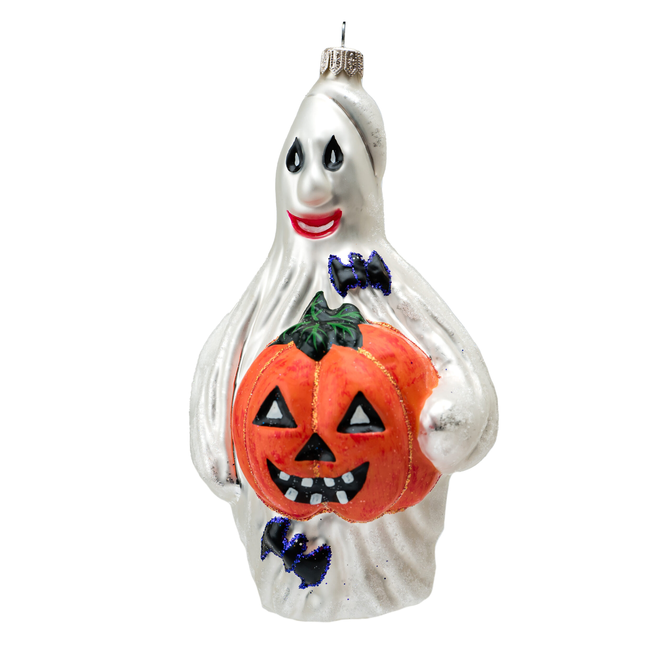 Ręcznie wykonana bombka – Duszek z dynią – Luxorna – kolekcja Halloween