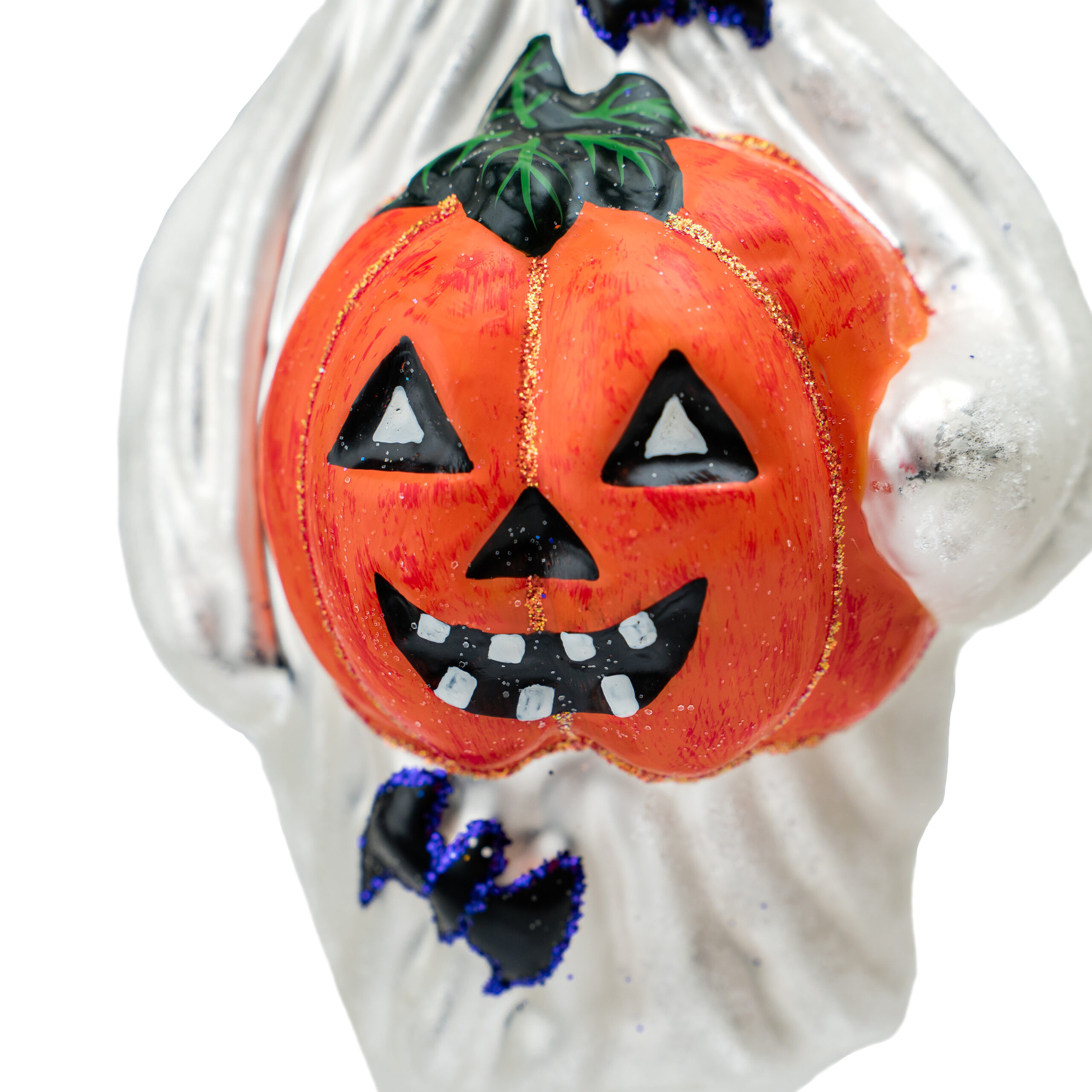 Ręcznie wykonana bombka – Duszek z dynią – Luxorna – kolekcja Halloween