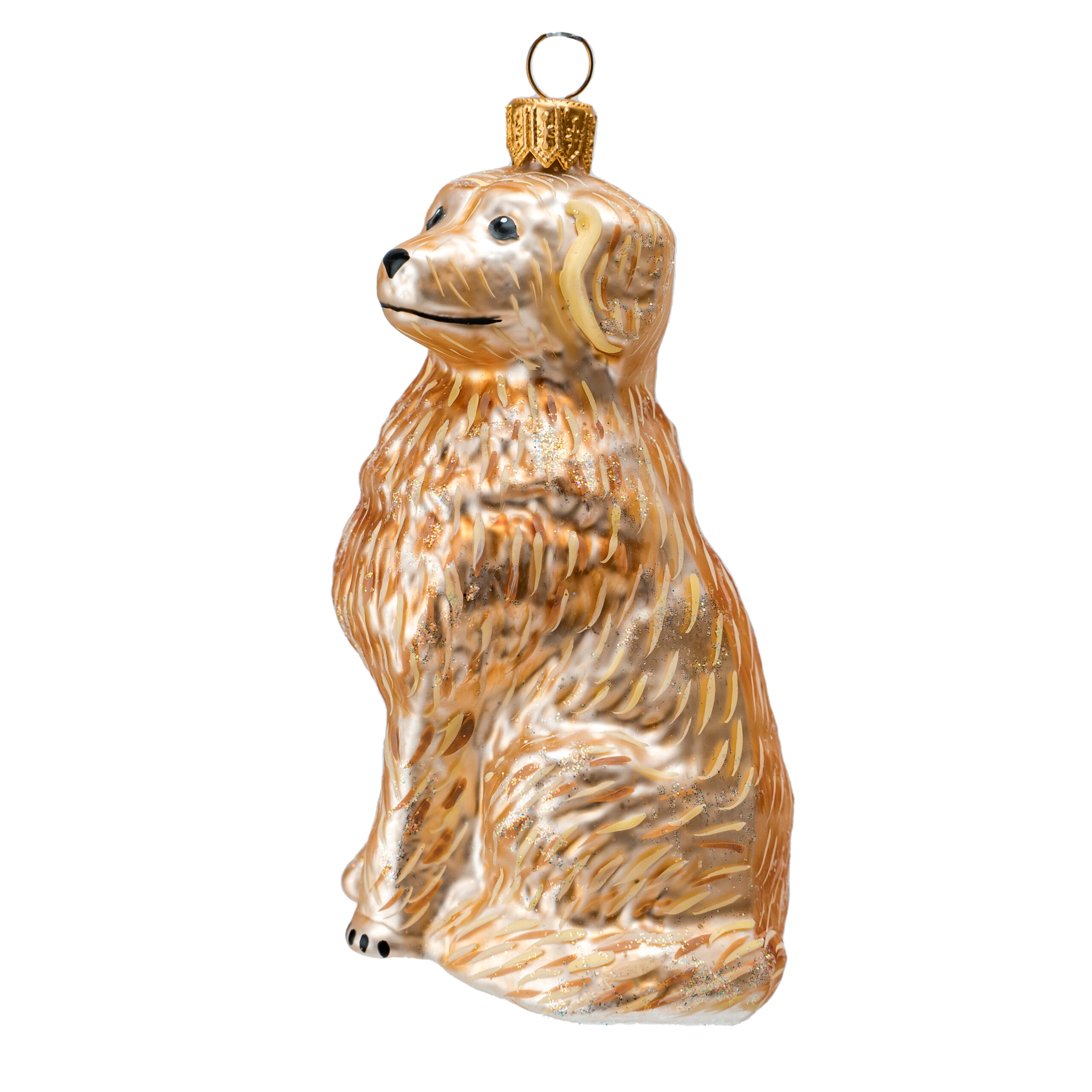 Bombka Golden Retriever – ręcznie wykonana ozdoba ze szkła – Luxorna