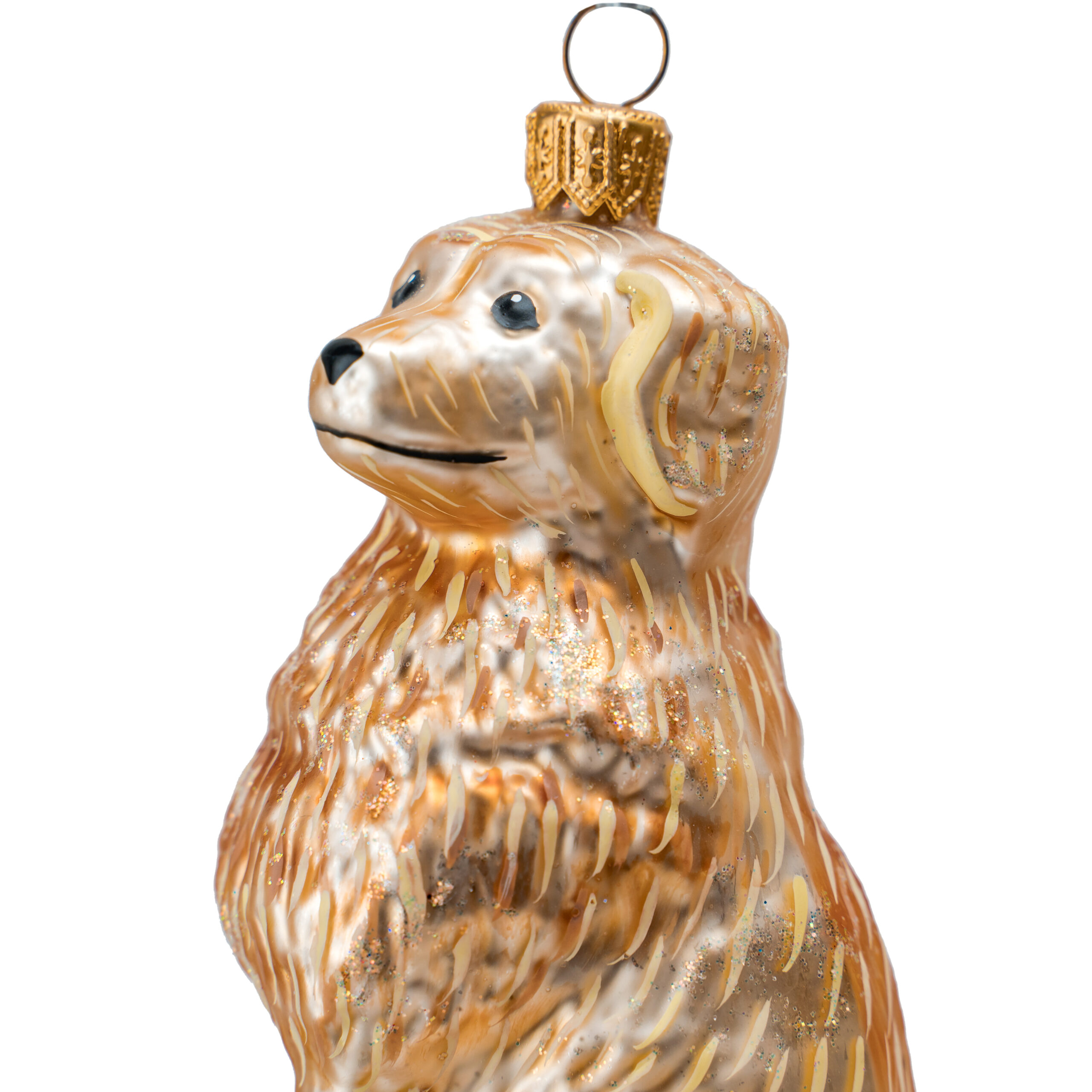 Bombka Golden Retriever – ręcznie wykonana ozdoba ze szkła – Luxorna