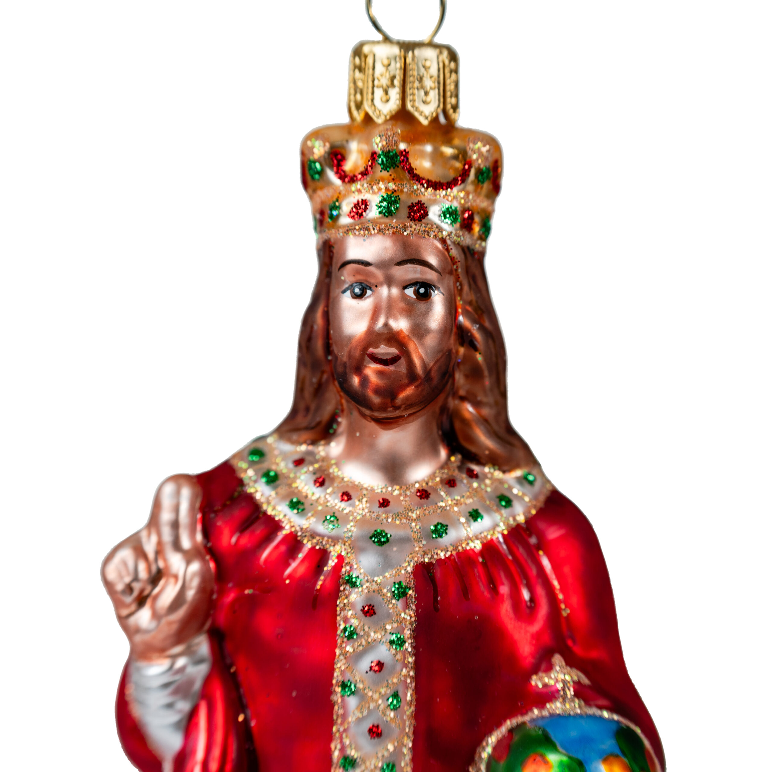 Ręcznie wykonana bombka – Jezus – Luxorna – kolekcja Sakralne
