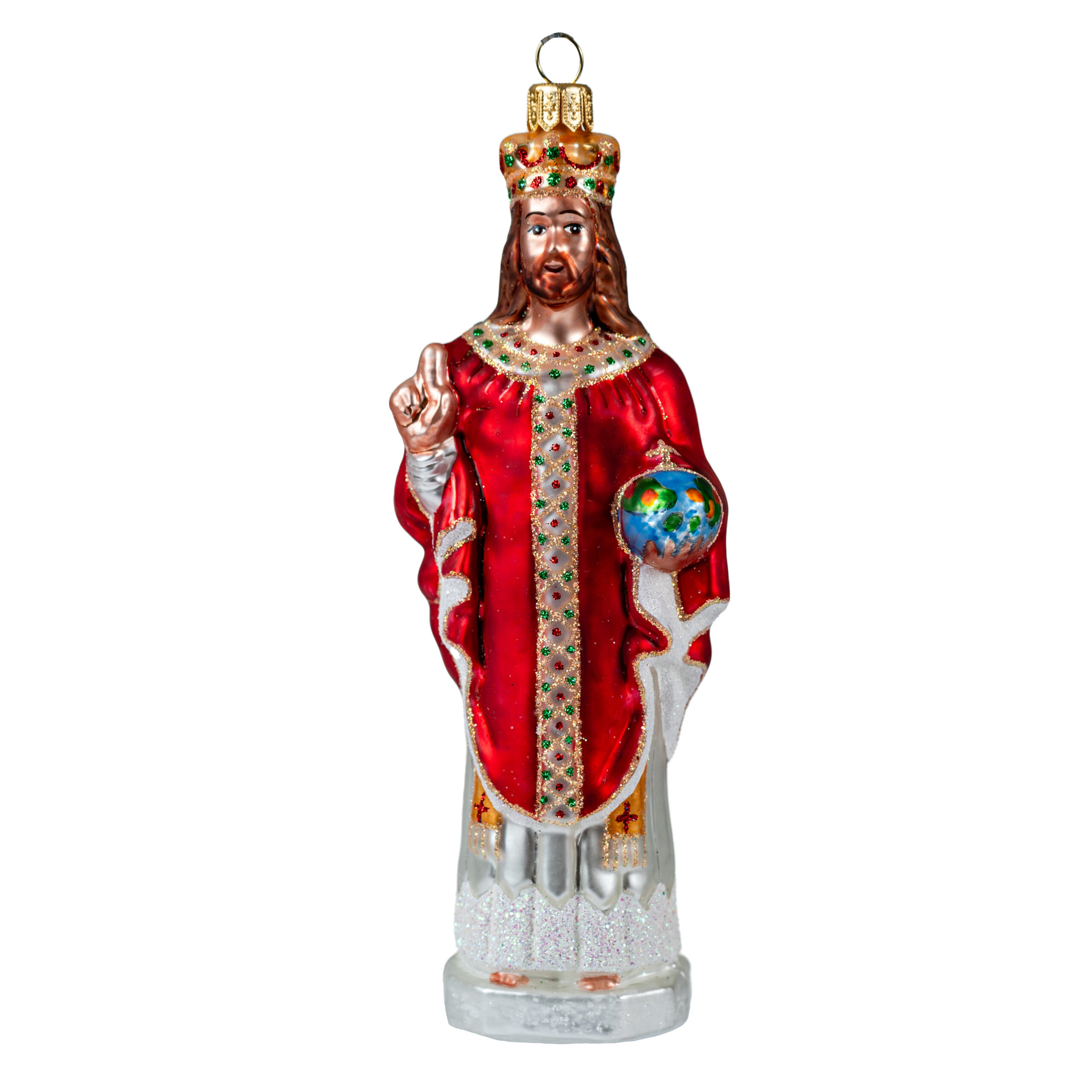 Ręcznie wykonana bombka – Jezus – Luxorna – kolekcja Sakralne