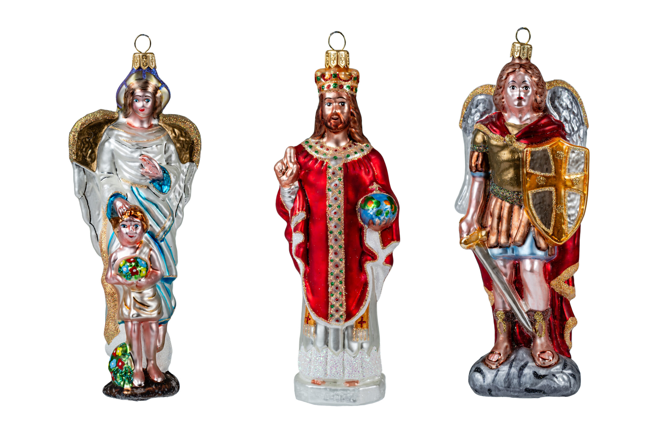Ręcznie wykonana bombka – Jezus – Luxorna – kolekcja Sakralne