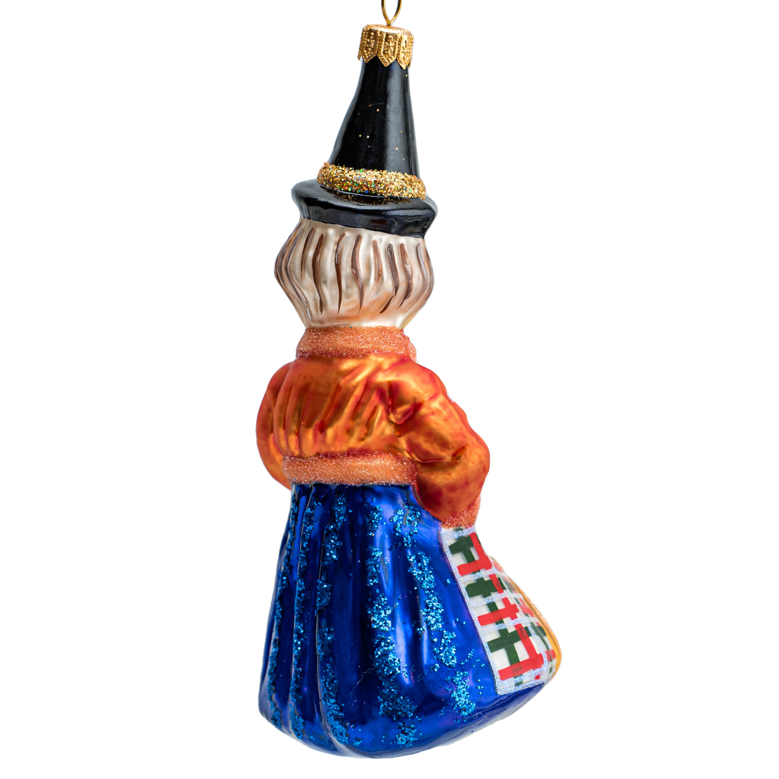 Ręcznie wykonana bombka – Baba Jaga – Luxorna – kolekcja Halloween