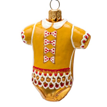 Ręcznie malowana bombka – Body żółte – Luxorna