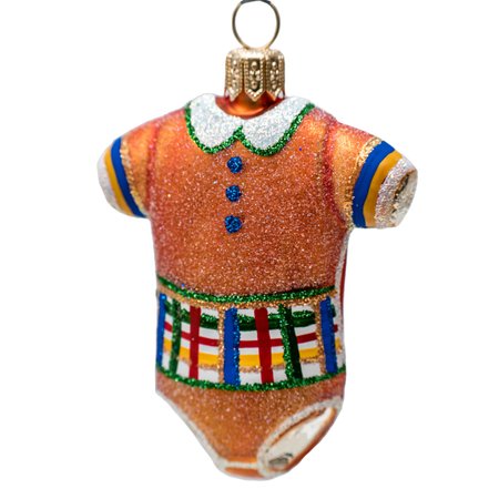 Christmas ornament Orange baby body suit