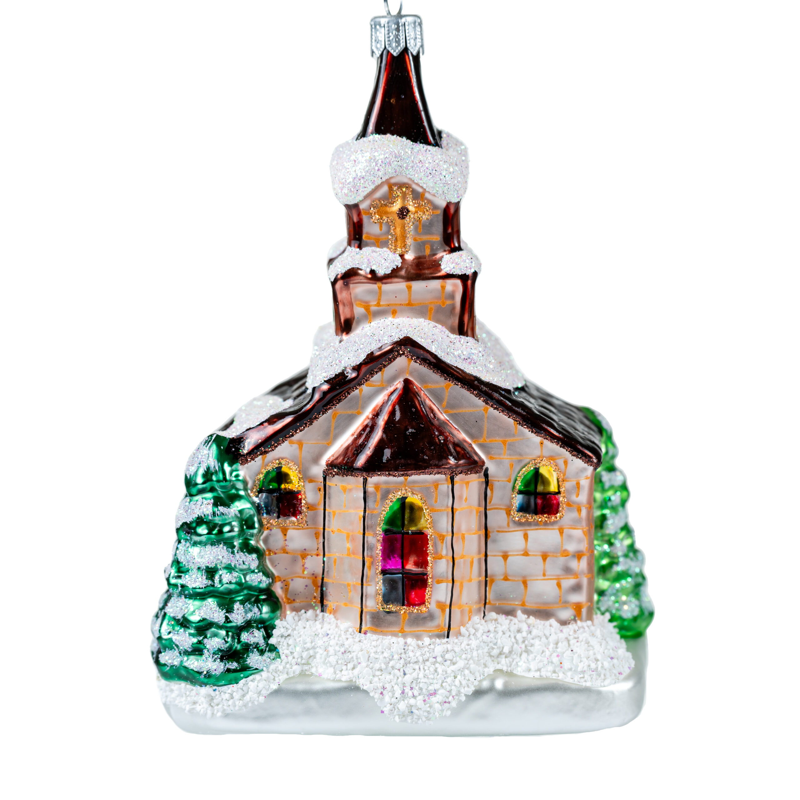 Christmas ornament Winter Church #3 - Image 3