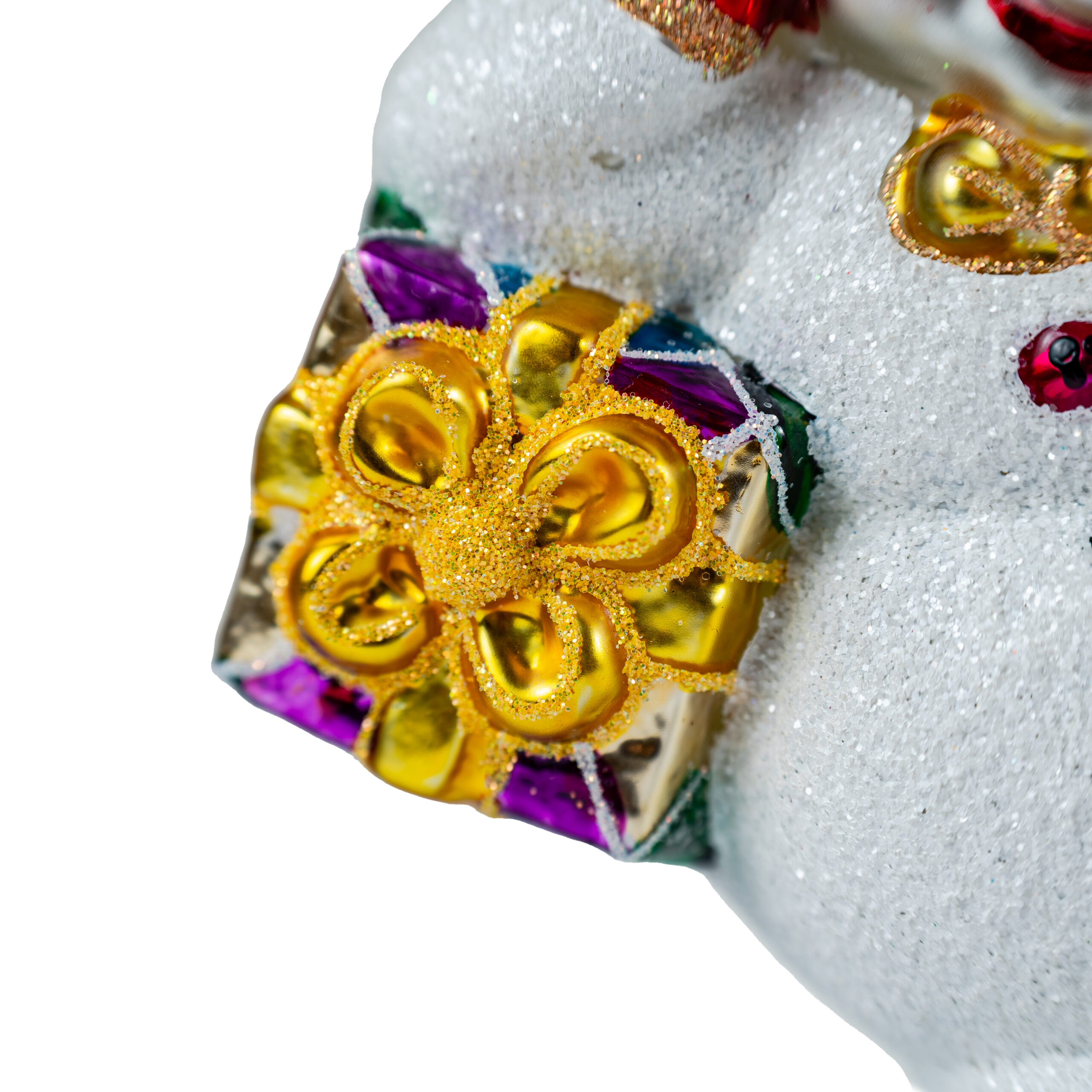 Bombka Bałwanek podparty z paczką - obrazek 4