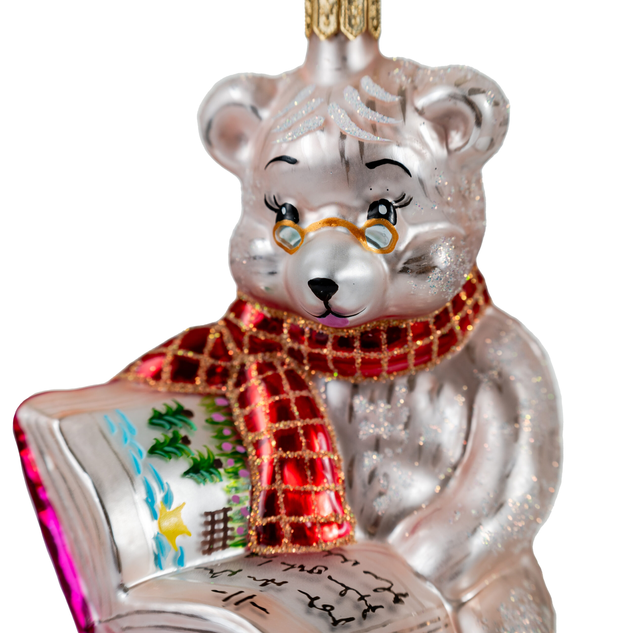 Christmas ornament Teddy with Books - Image 4