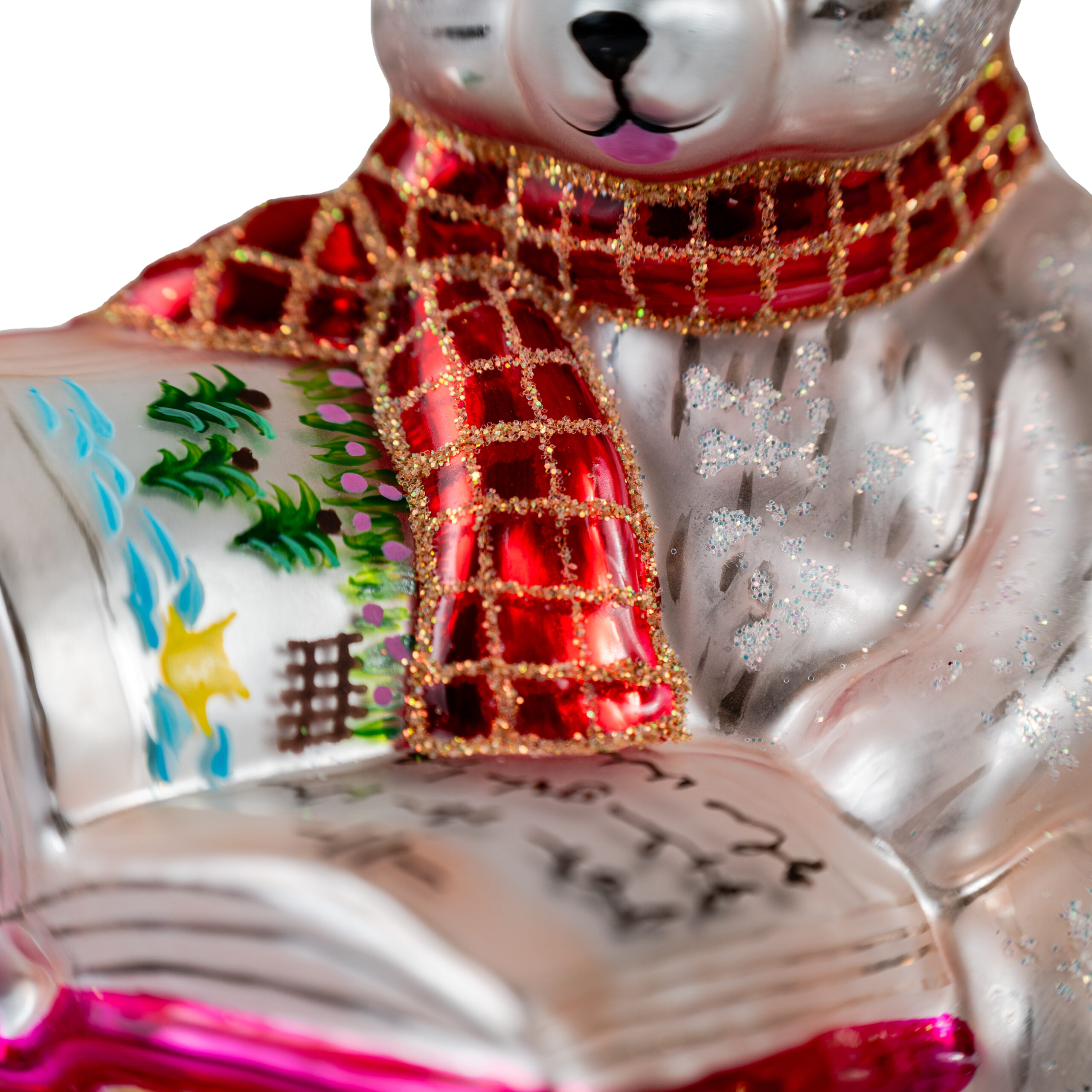 Christmas ornament Teddy with Books - Image 6