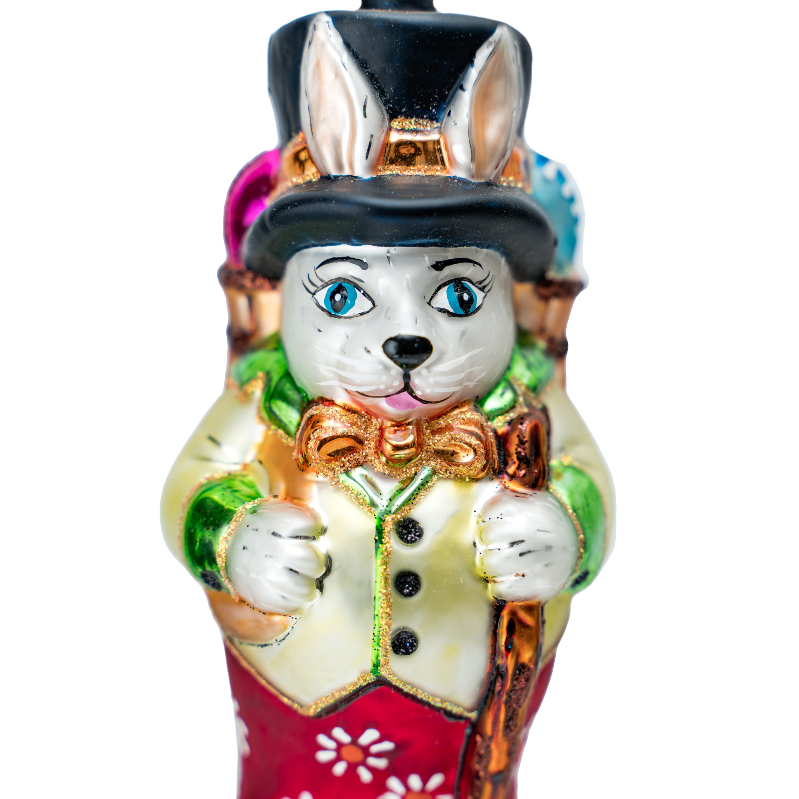 Christmas ornament Bunny with Basket - Image 3