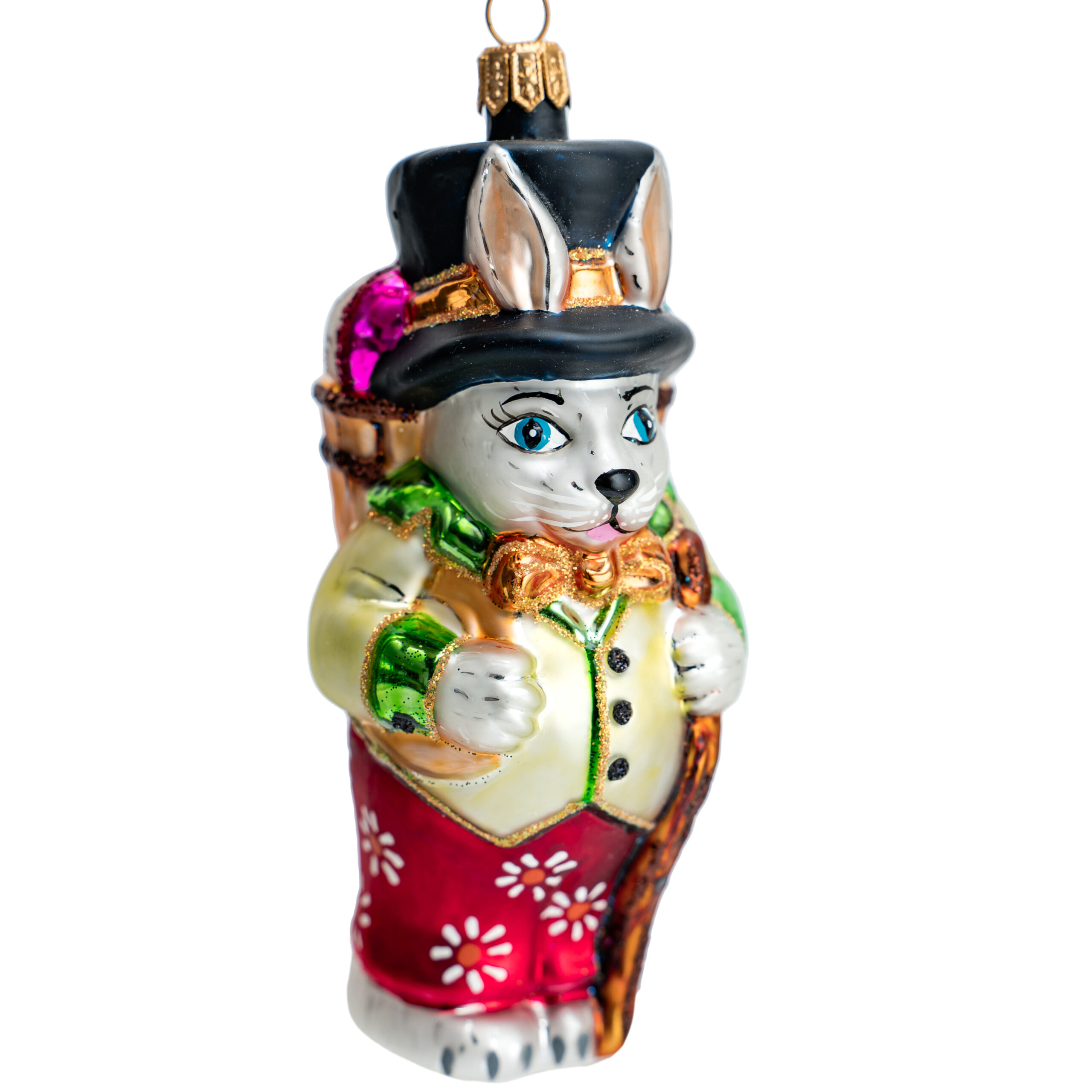Christmas ornament Bunny with Basket - Image 6