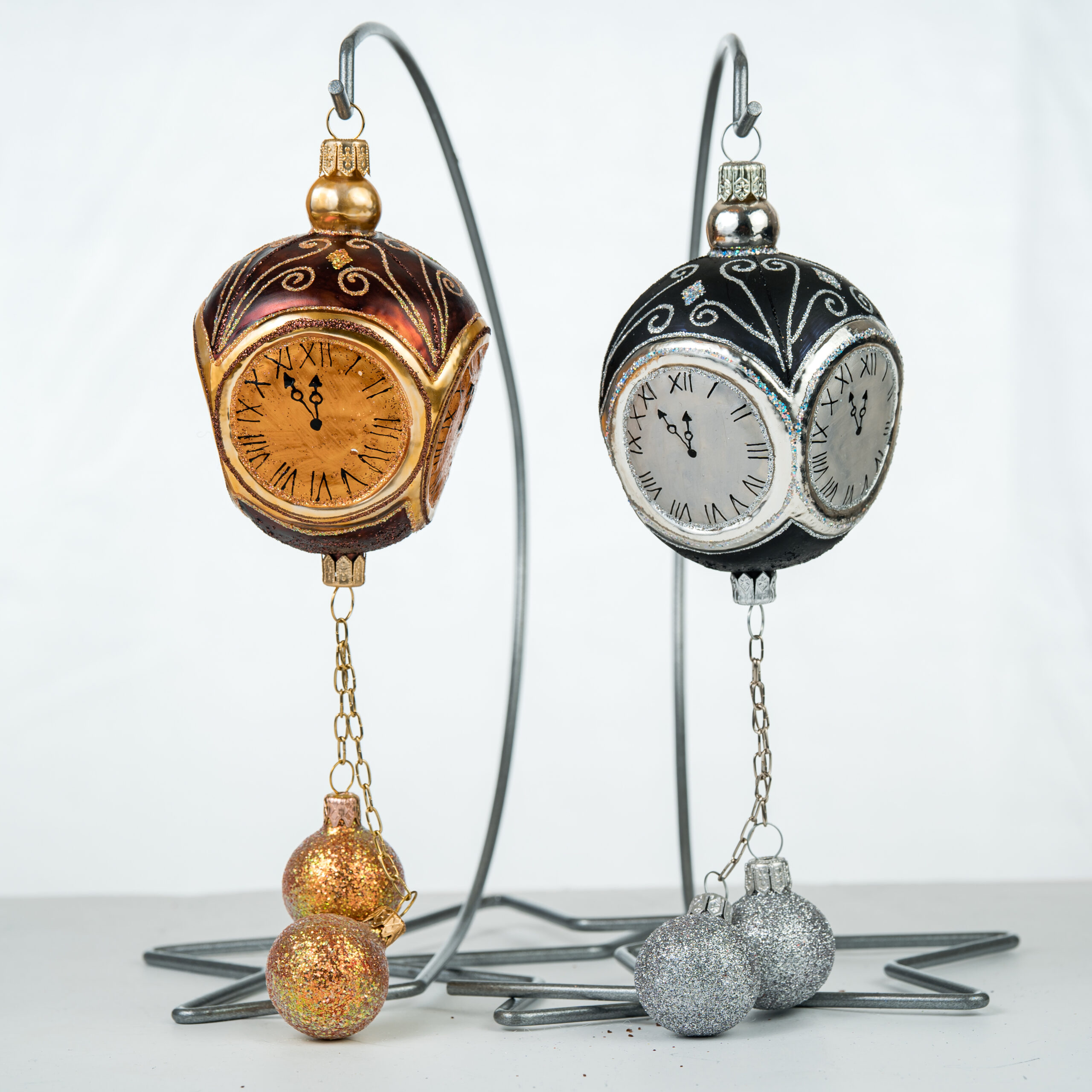 Bombka Srebrny zegar - obrazek 6