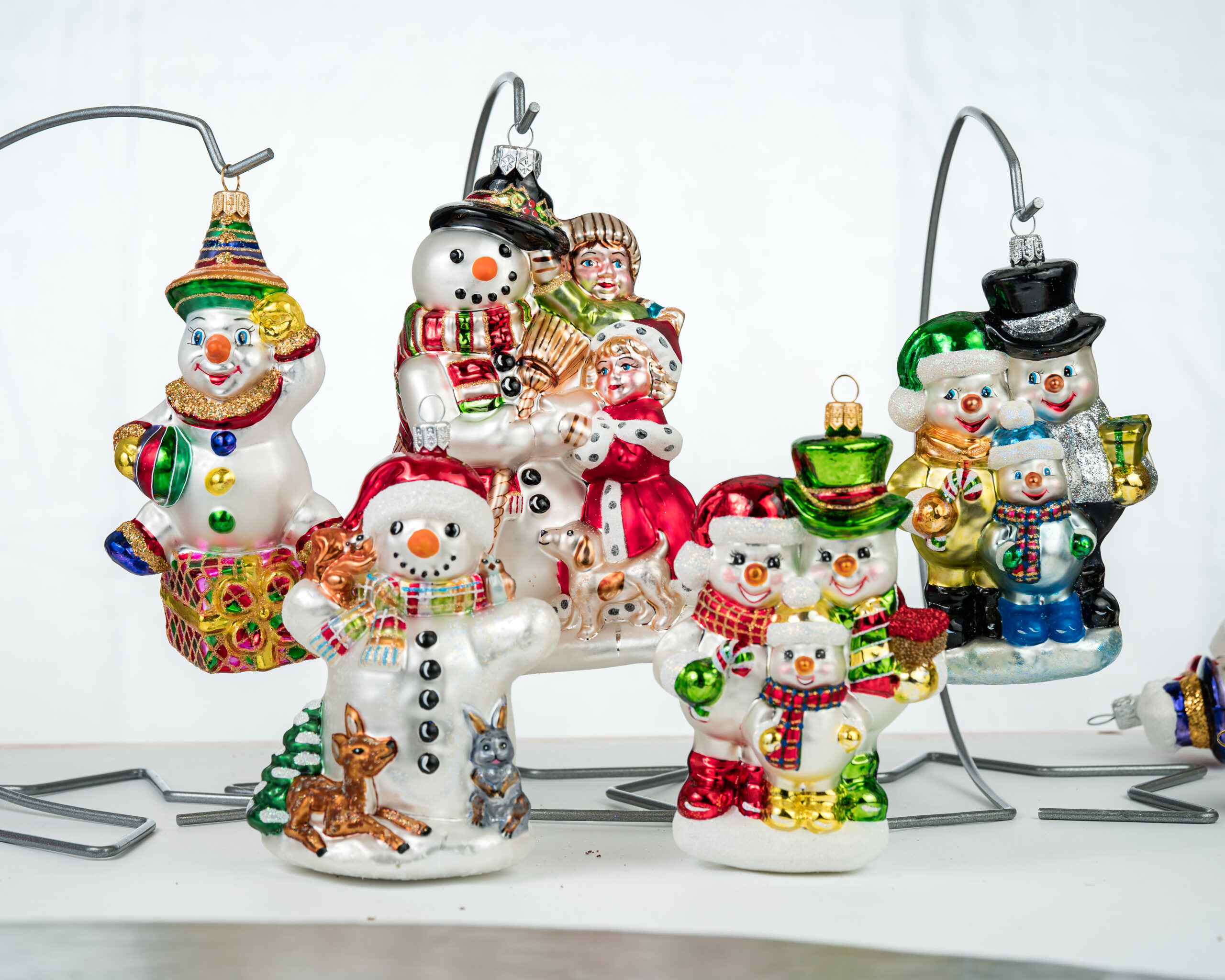 Christmas ornament Snowman with Baby Deer - Image 8