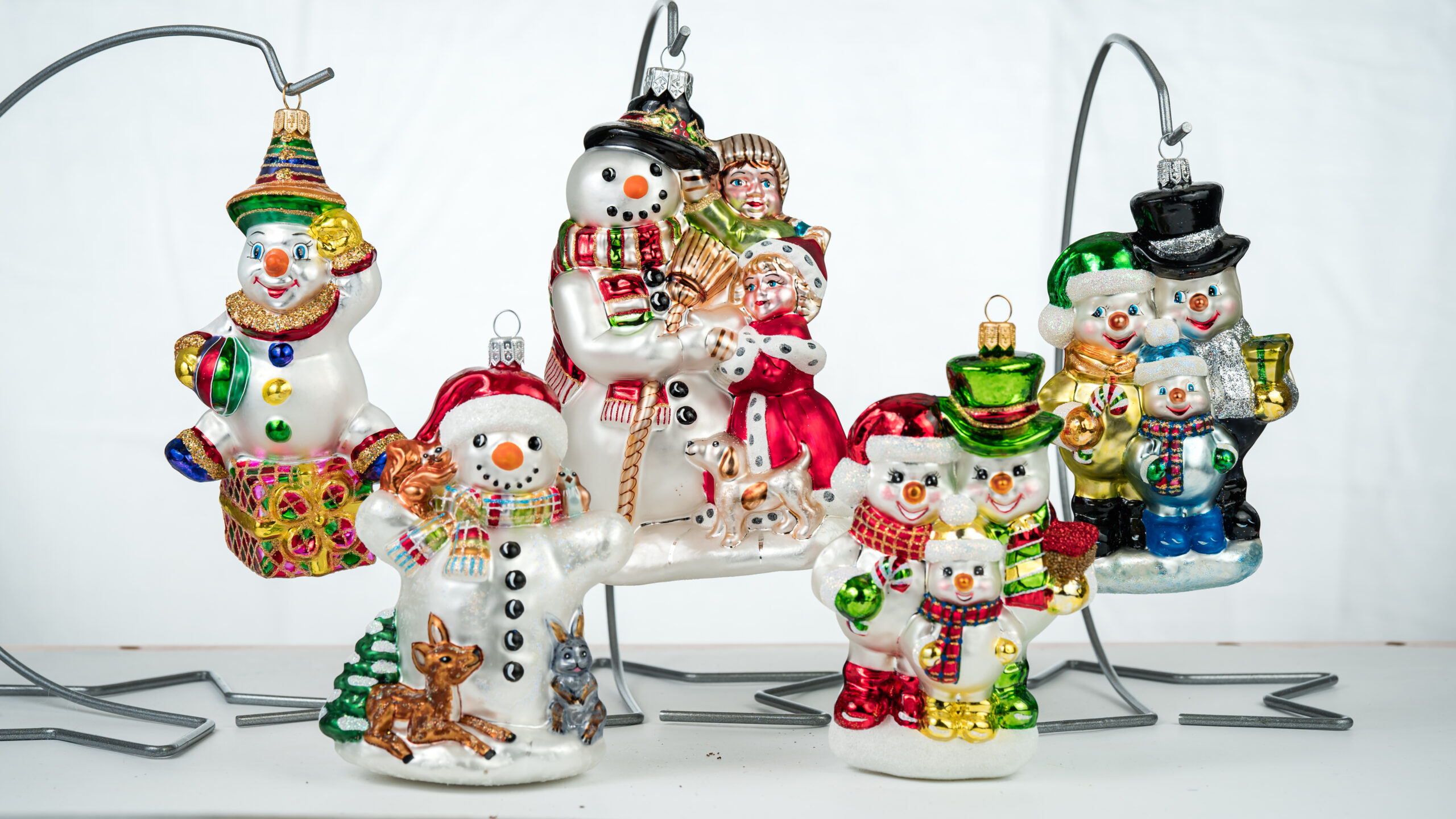 Christmas ornament Snowman with Baby Deer - Image 9