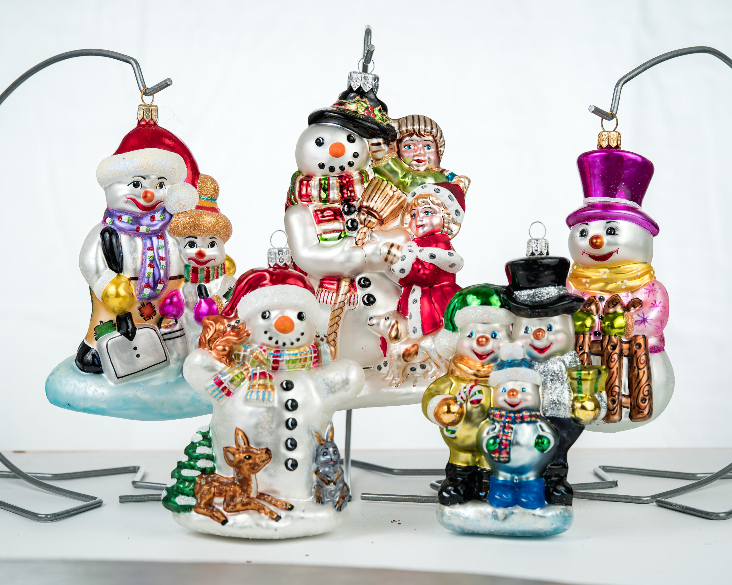 Christmas ornament Snowman with Baby Deer - Image 10