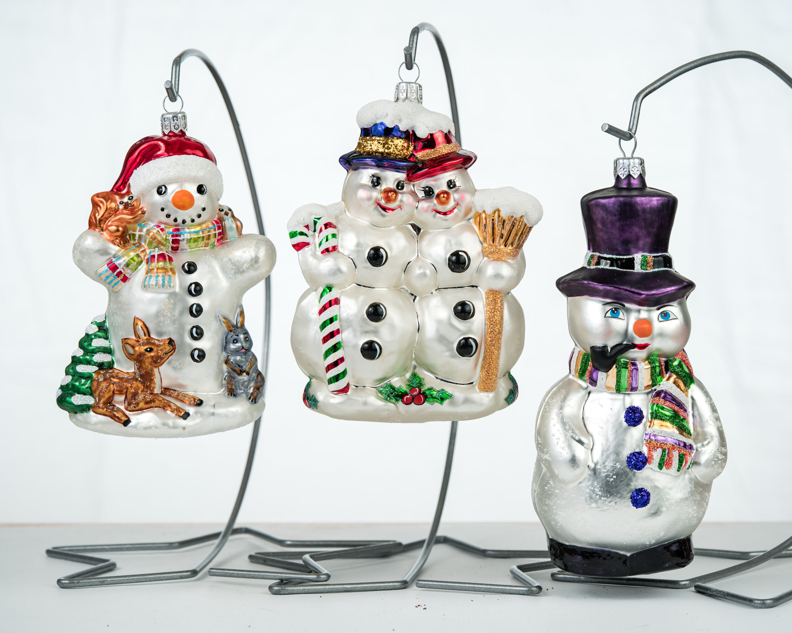 Christmas ornament Snowman with Baby Deer - Image 7