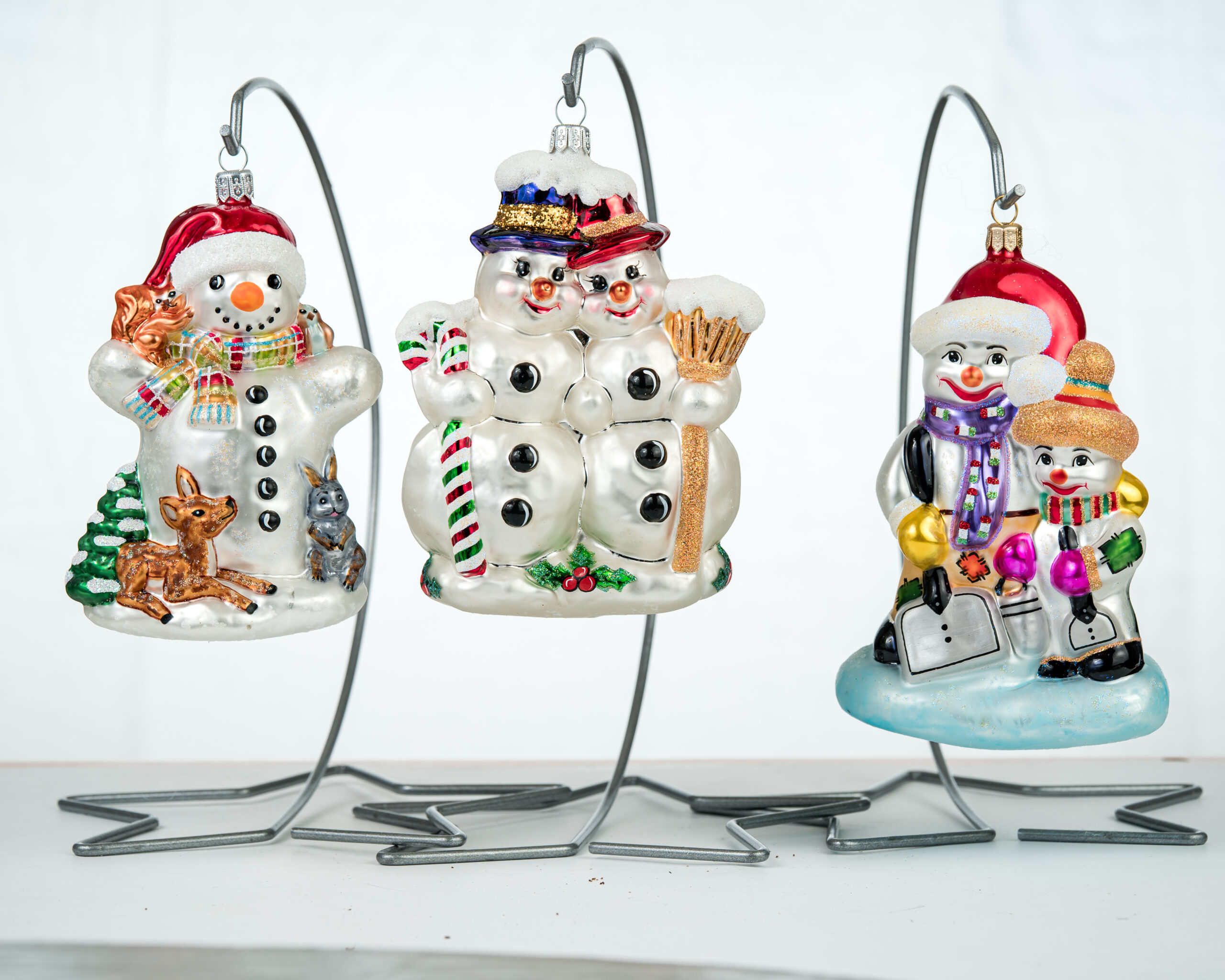 Christmas ornament Snowman with Baby Deer - Image 6