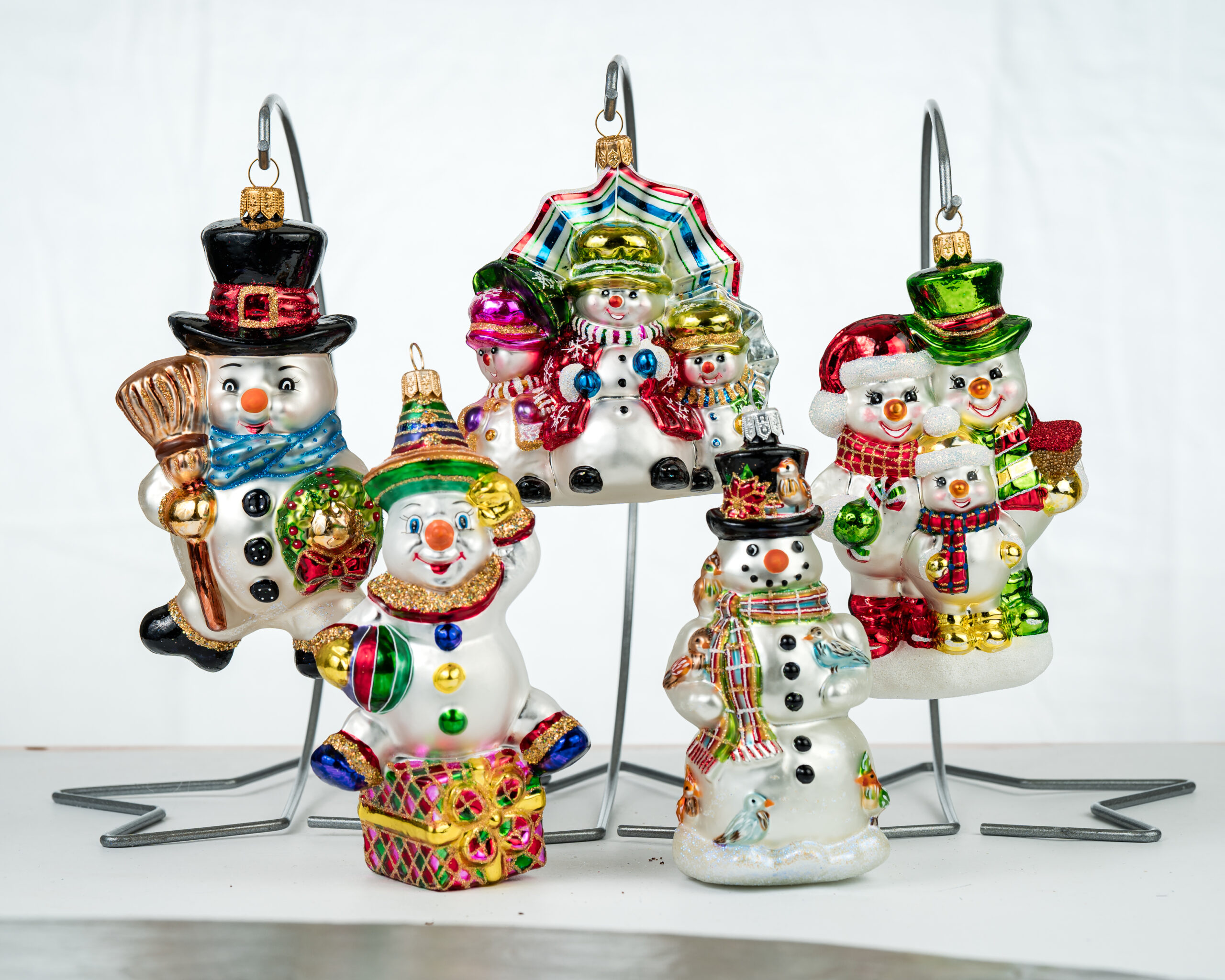 Christmas ornament Snowmen under Umbrellas - Image 6
