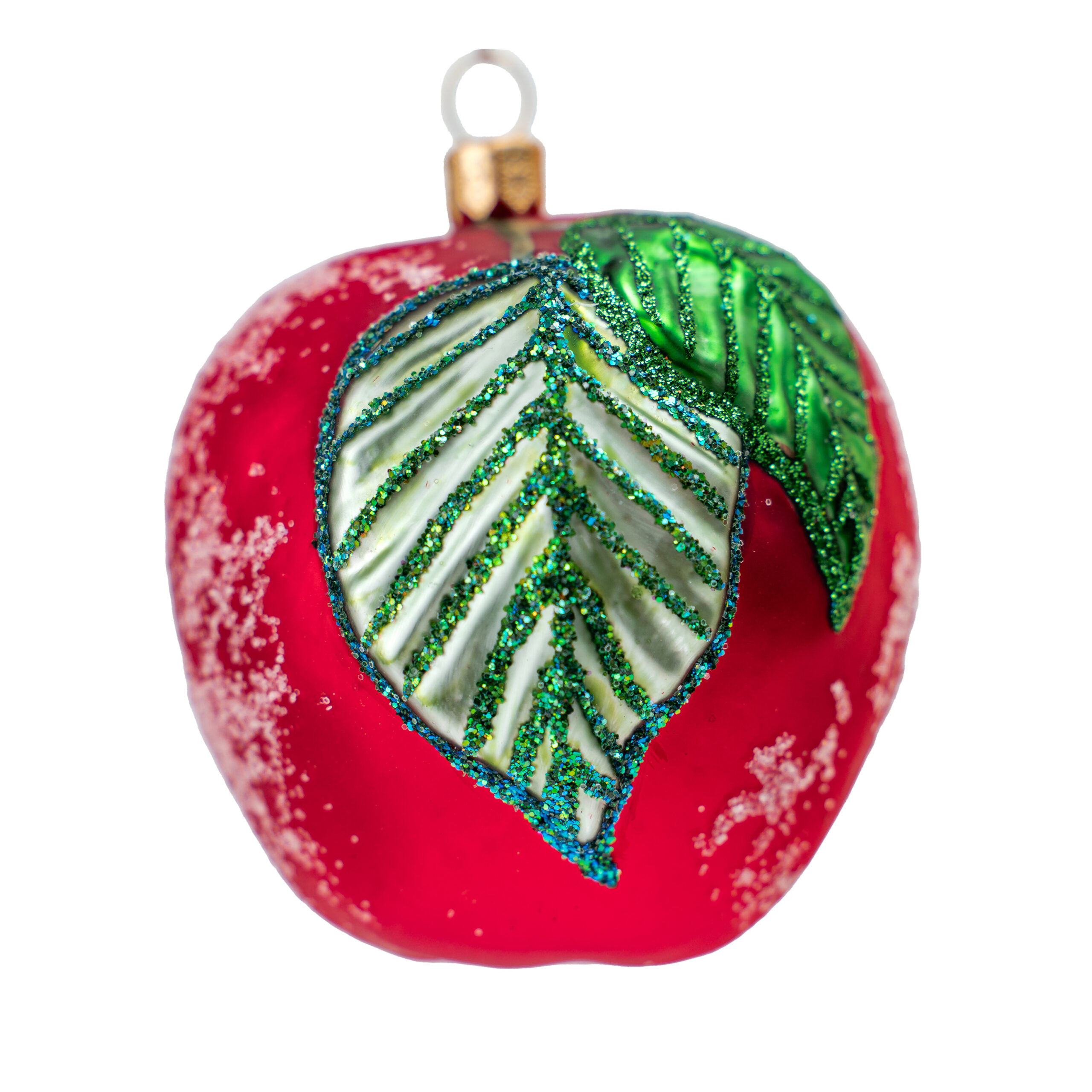 Bombka Jabłuszko Czerwone – ręcznie wykonana ozdoba ze szkła – Luxorna