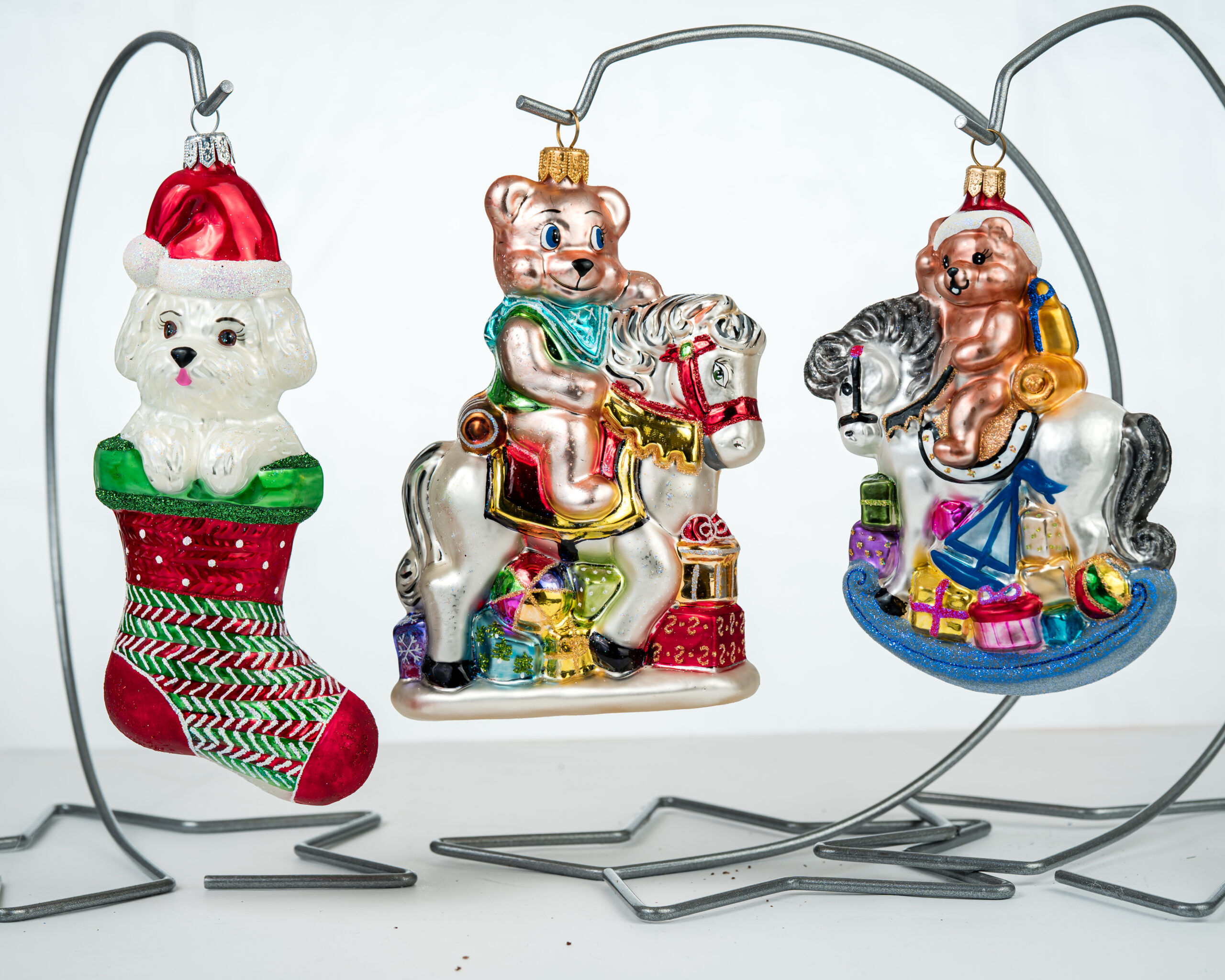 Christmas ornament Teddy Bear on a Pony - Image 7