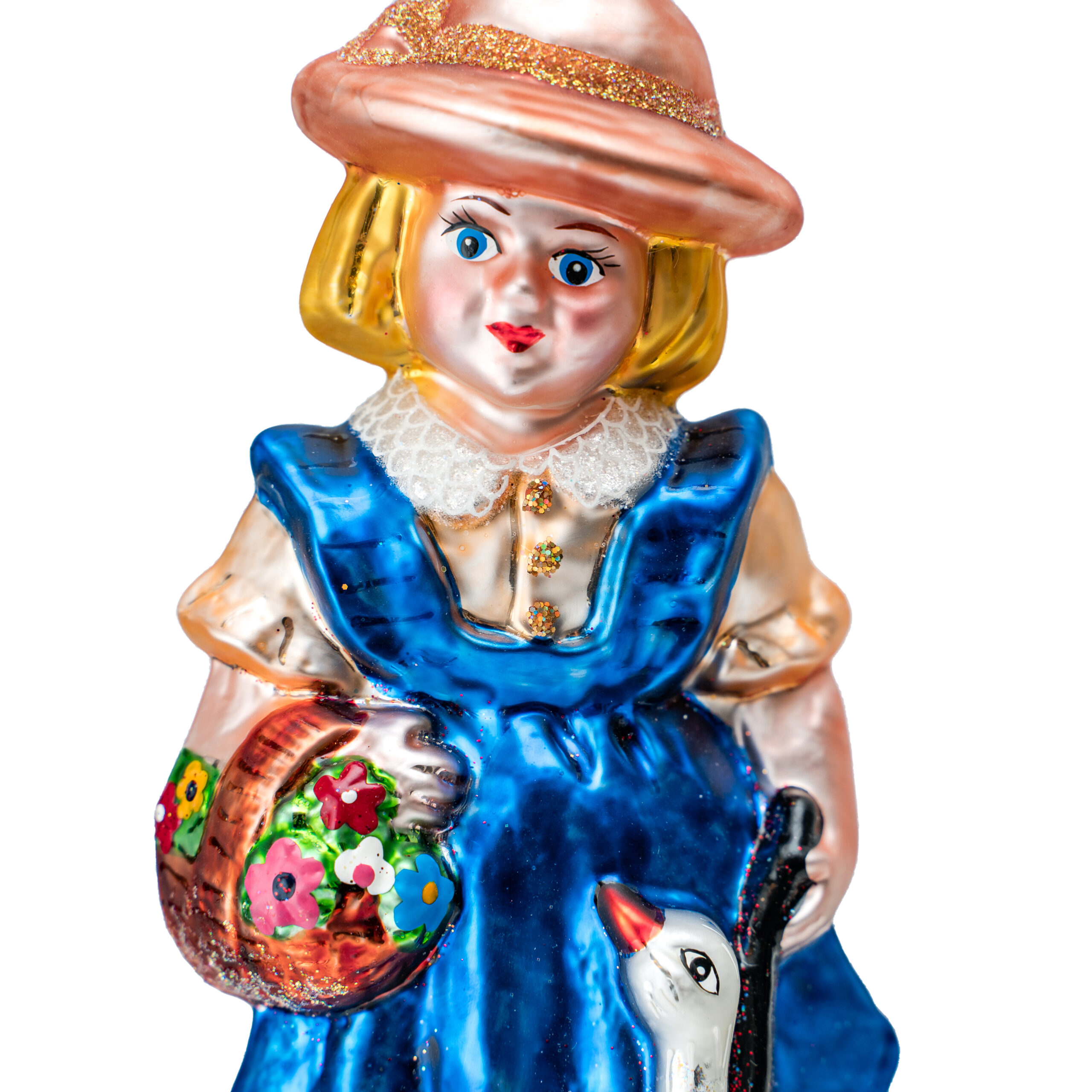 Christmas ornament Girl with Goose #2 - Image 5