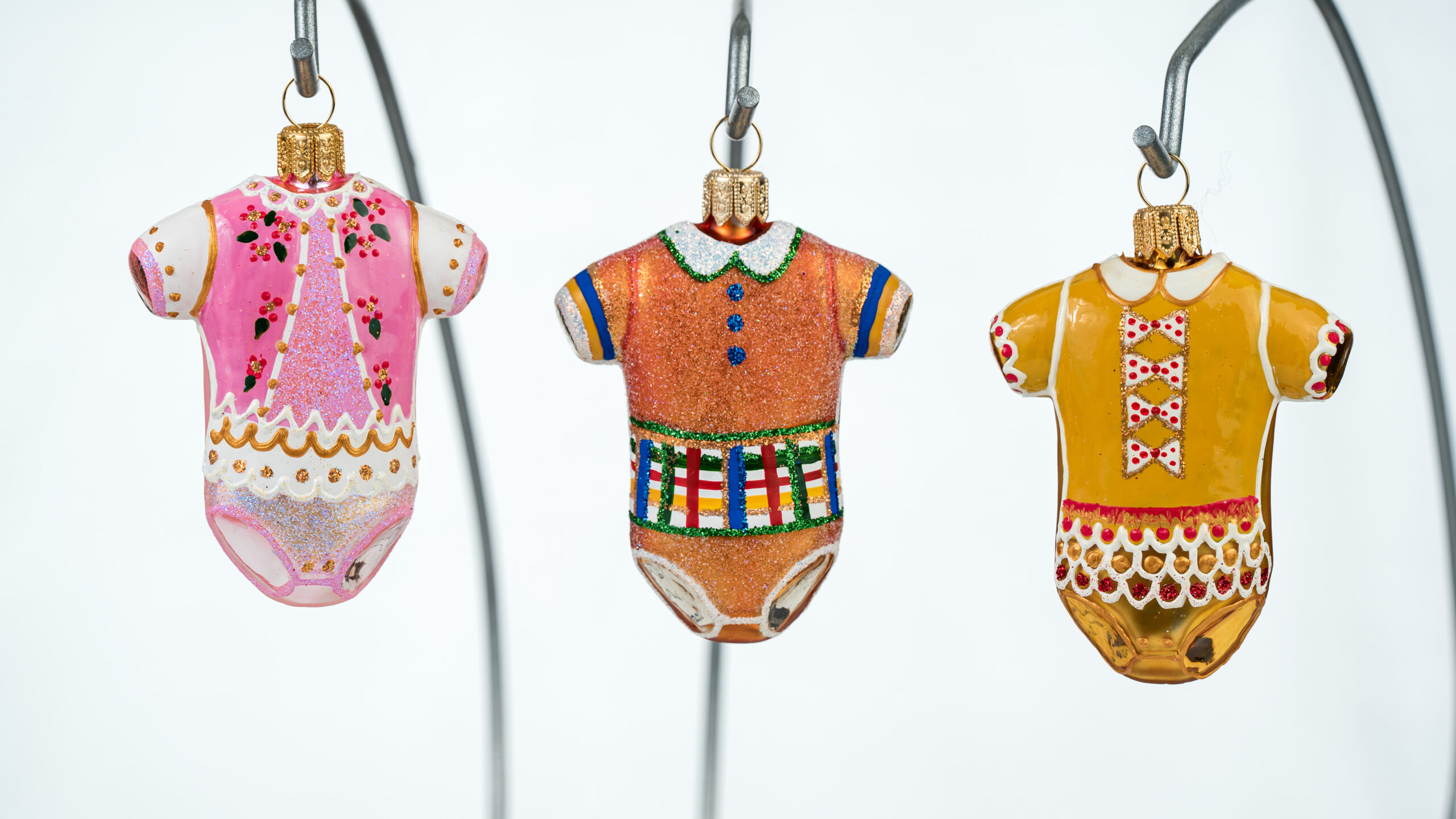 Christmas ornament Yellow baby body suit - Image 4