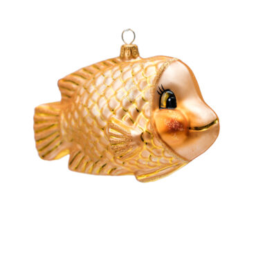 Bombka Złota Rybka – ręcznie wykonana ozdoba ze szkła – Luxorna