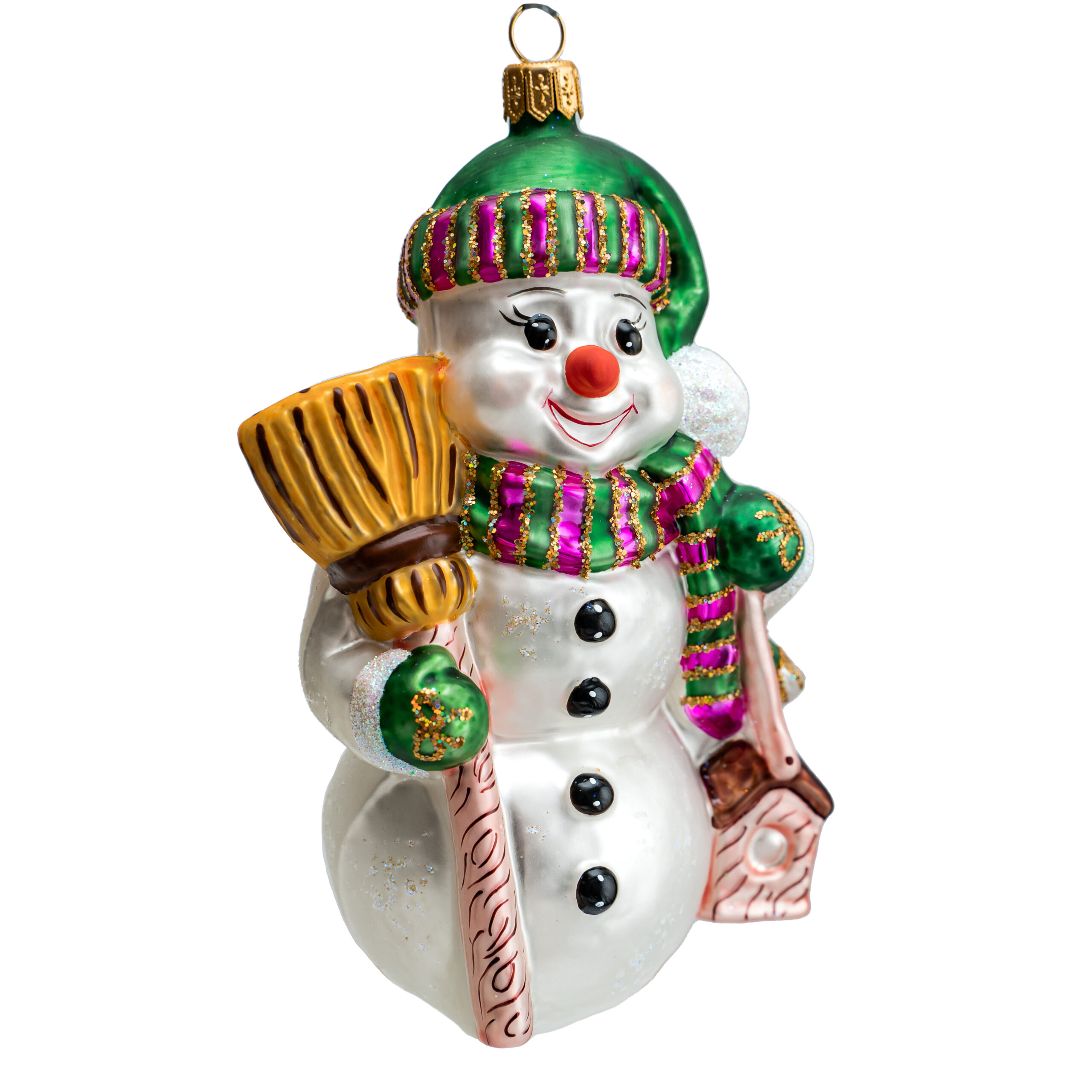 Christmas ornament Snowman with Bird-house - Image 4